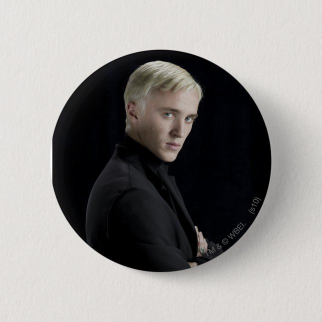 Badge Rond 5 Cm Armoiries de Draco Malfoy croisées (Devant)
