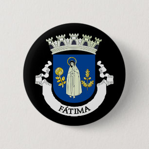 Badge Rond 5 Cm Armoiries de Fátima, Portugal