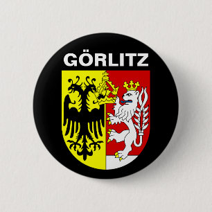 Badge Rond 5 Cm Armoiries de Görlitz, Allemagne