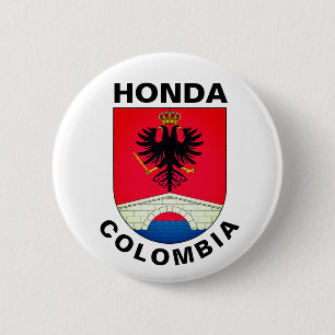 Badge Rond 5 Cm Armoiries de Honda (Tolima), Colombie