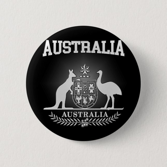 Badge Rond 5 Cm Armoiries de l'Australie (Devant)