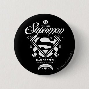Badge Rond 5 Cm Armoiries de Superman