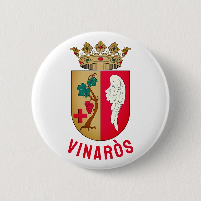 Badge Rond 5 Cm Armoiries de Vinaròs (Devant)