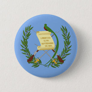 Badge Rond 5 Cm Armoiries du Guatemala