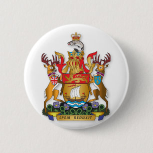 Badge Rond 5 Cm Armoiries du Nouveau-Brunswick