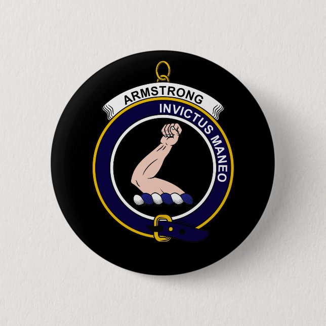 Badge Rond 5 Cm Armstrong - le clan Crest (Devant)