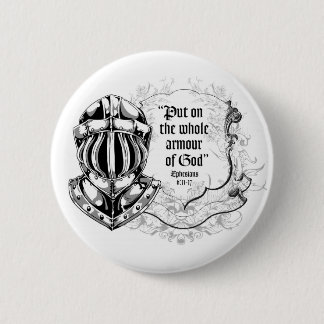 Badge Rond 5 Cm Armure de bouton de Dieu
