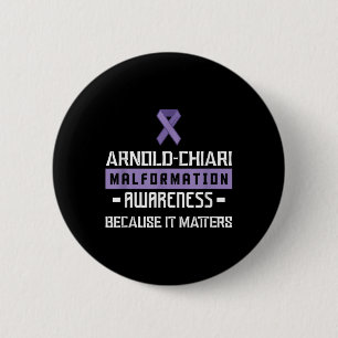 Badge Rond 5 Cm Arnold Chiari Malformation Guerrier S Sensibilisat