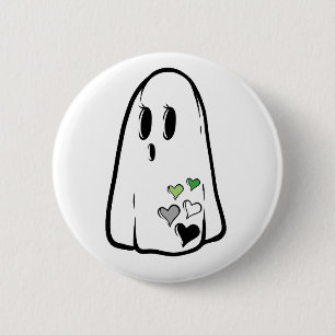 Badge Rond 5 Cm Aro Pride Ghost