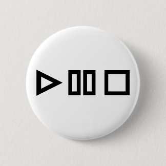 Badge Rond 5 Cm Arrêt de pause de jeu