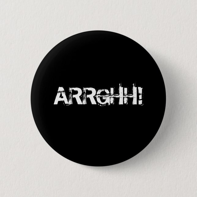 Badge Rond 5 Cm ARRÊT !  Pirate Shout / Cris.Noir (Devant)
