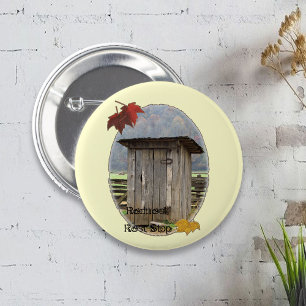 Badge Rond 5 Cm Arrêt Redneck