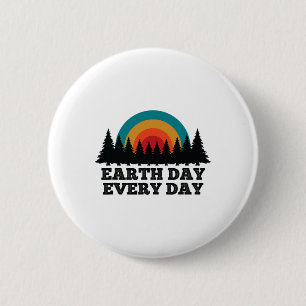 Badge Rond 5 Cm Arrêter le changement climatique sauver le Jour de