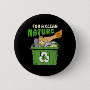 Badge Rond 5 Cm Arrêter le filtrage de protection de la nature De