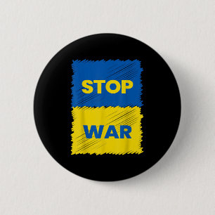 Badge Rond 5 Cm Arrêtez La Guerre - Sauvez L'Ukraine - Arrêtez La 