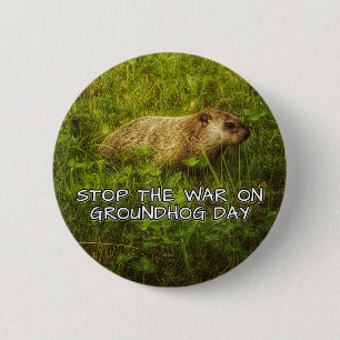 Badge Rond 5 Cm Arrêtez la guerre sur le bouton de jour de