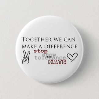 Badge Rond 5 Cm Arrêtez la haine