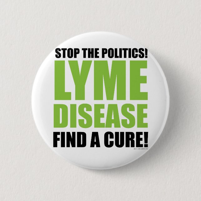 Badge Rond 5 Cm Arrêtez la politique (Devant)