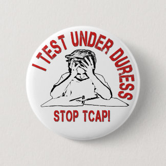 Badge Rond 5 Cm Arrêtez le bouton de TCAP
