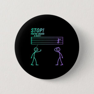 Badge Rond 5 Cm Arrêtez Vous Êtes Sous Un Groupe De Repos Enseigna