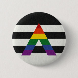 Badge Rond 5 Cm ARRIÈRE - PLAN couleur LGBT Ally Pride
