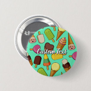 Badge Rond 5 Cm Arrière - plan de glace