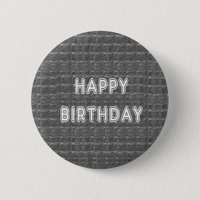 Badge Rond 5 Cm Arrière - plan de HappyBirthday Artistist de (Devant)