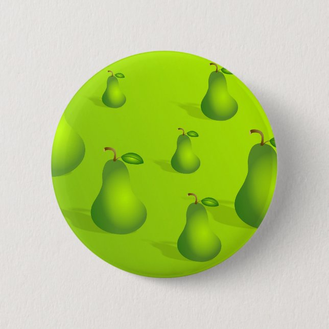 Badge Rond 5 Cm Arrière - plan de poire (Devant)