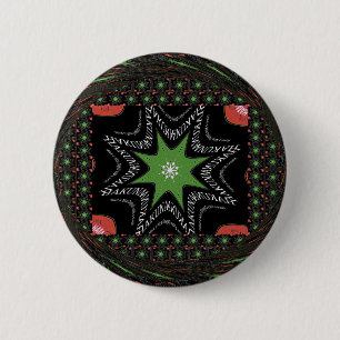 Badge Rond 5 Cm Arrière - plan de Whirling stars