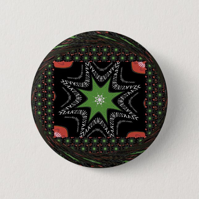 Badge Rond 5 Cm Arrière - plan de Whirling stars (Devant)