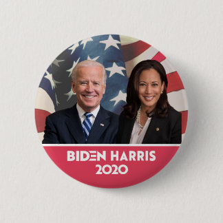Badge Rond 5 Cm Arrière - plan du drapeau Joe Biden Kamala Harris 