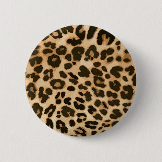 Badge Rond 5 Cm Arrière - plan Empreinte de léopard