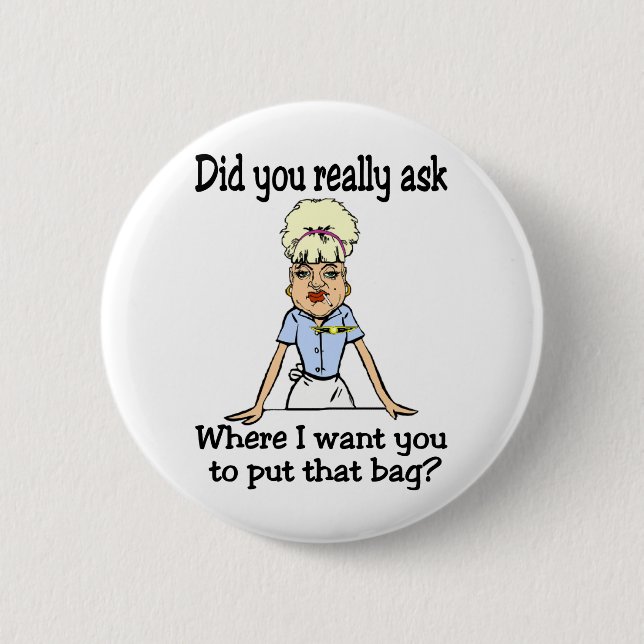 Badge Rond 5 Cm Arrimez le sac (Devant)