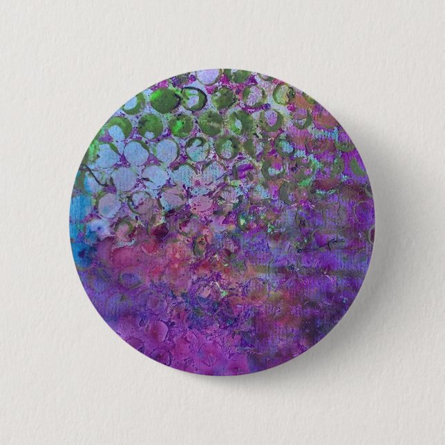 Badge Rond 5 Cm Art Abstrait (Devant)