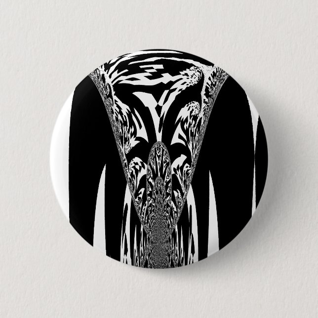 Badge Rond 5 Cm Art Abstrait africain (Devant)