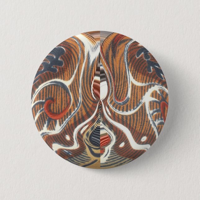 Badge Rond 5 Cm Art Abstrait africain (Devant)