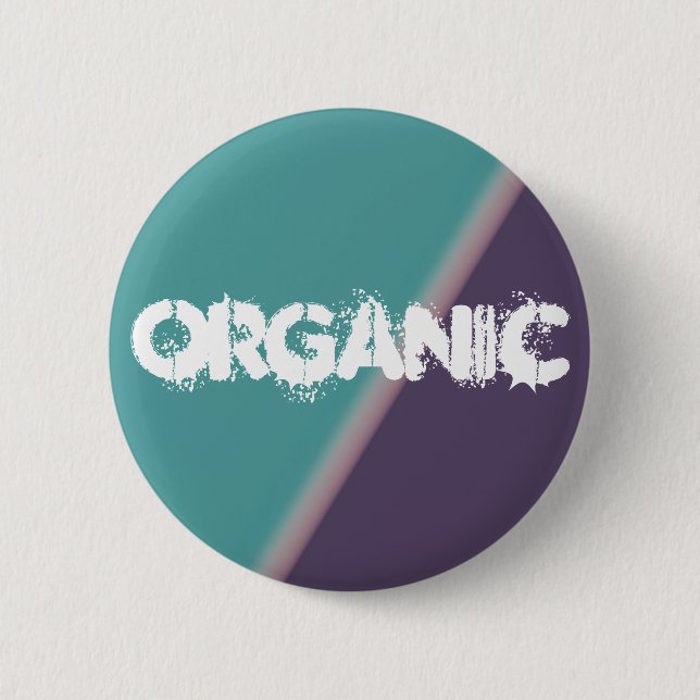 Badge Rond 5 Cm Art Abstrait Turquoise violet (Devant)