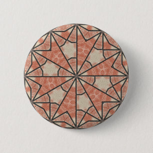 Badge Rond 5 Cm Art africain