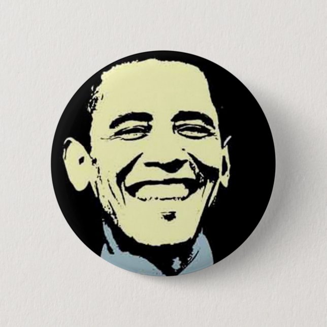 Badge Rond 5 Cm Art de Barack Obama (Devant)