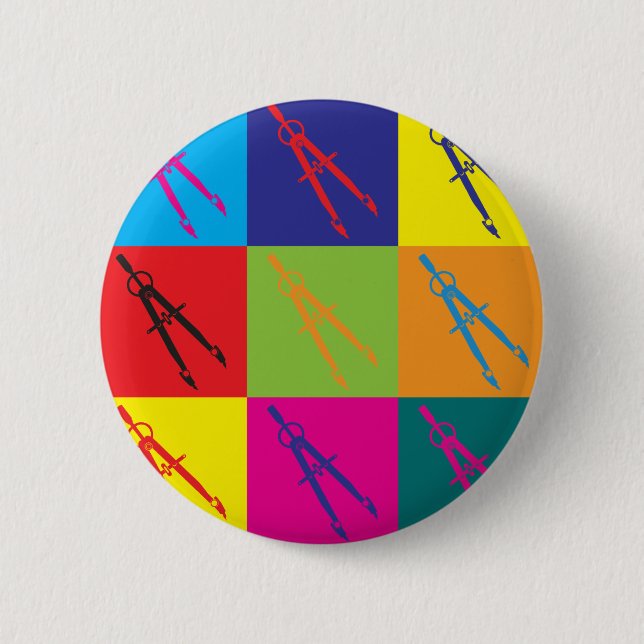 Badge Rond 5 Cm Art de bruit d'architecture (Devant)