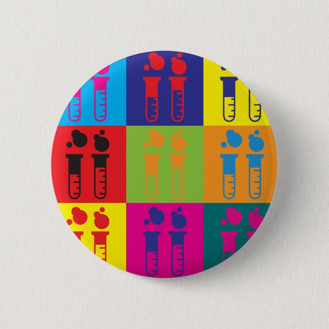 Badge Rond 5 Cm Art de bruit de biochimie (Devant)