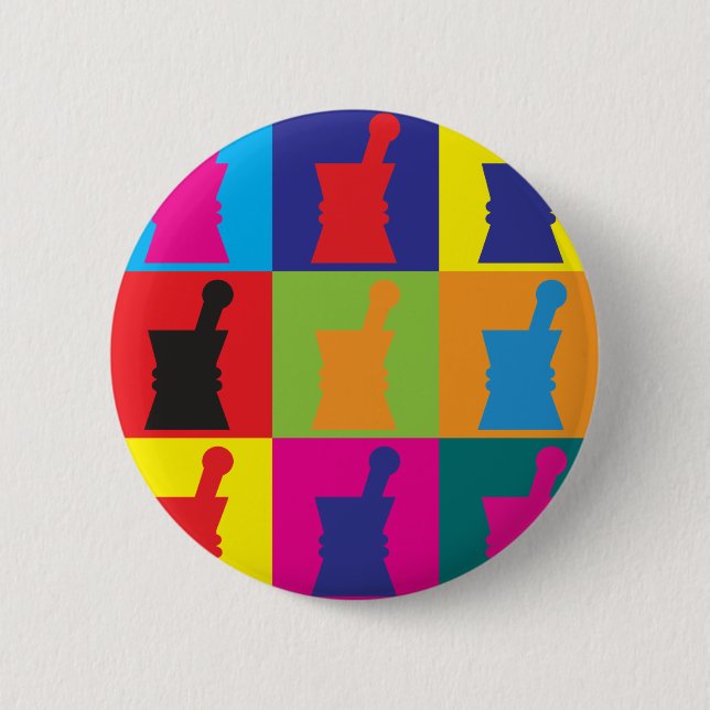 Badge Rond 5 Cm Art de bruit de pharmacologie (Devant)