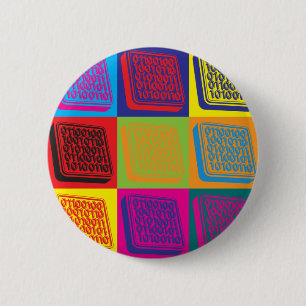 Badge Rond 5 Cm Art de bruit de technologie de la programmation