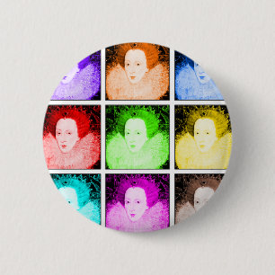 Badge Rond 5 Cm Art de bruit Elizabeth I