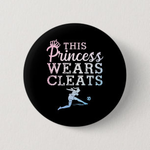 Badge Rond 5 Cm Art de football cool pour femmes adolescentes gard