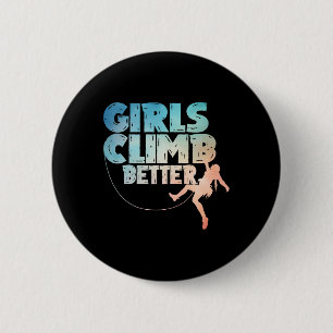 Badge Rond 5 Cm Art de grimpeur de roche cool pour femmes filles r
