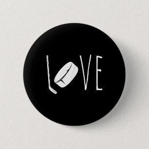 Badge Rond 5 Cm Art de hockey sur glace cool pour hommes femmes ga