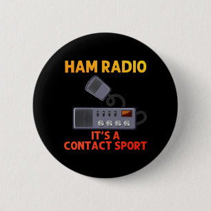 Badge Rond 5 Cm Art de la radio amateur pour hommes femmes opérate