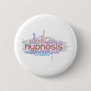 Badge Rond 5 Cm Art de mot d'hypnose