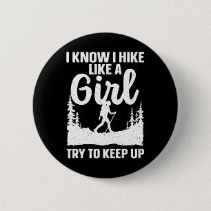 Badge Rond 5 Cm Art de randonnée pour hommes femmes extérieur natu